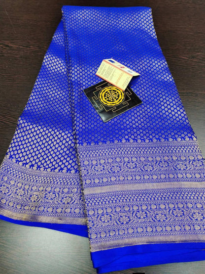 PURE CREPE SILK SAREES SILK MARK CERTIFIED 120 GSM - SK-223-PCSSSMC1G