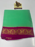 PURE MYSORE CREPE SILK SAREES WITH BLOUSE PIECE - SK-241-PMCSSWBP