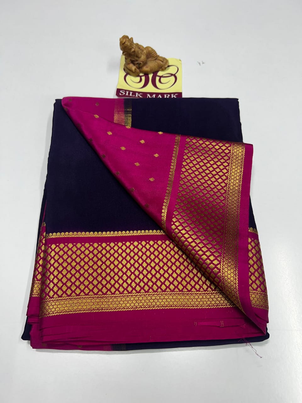 PURE MYSORE CREPE SILK SAREES WITH BLOUSE PIECE - SK-268-PMCSSWBP