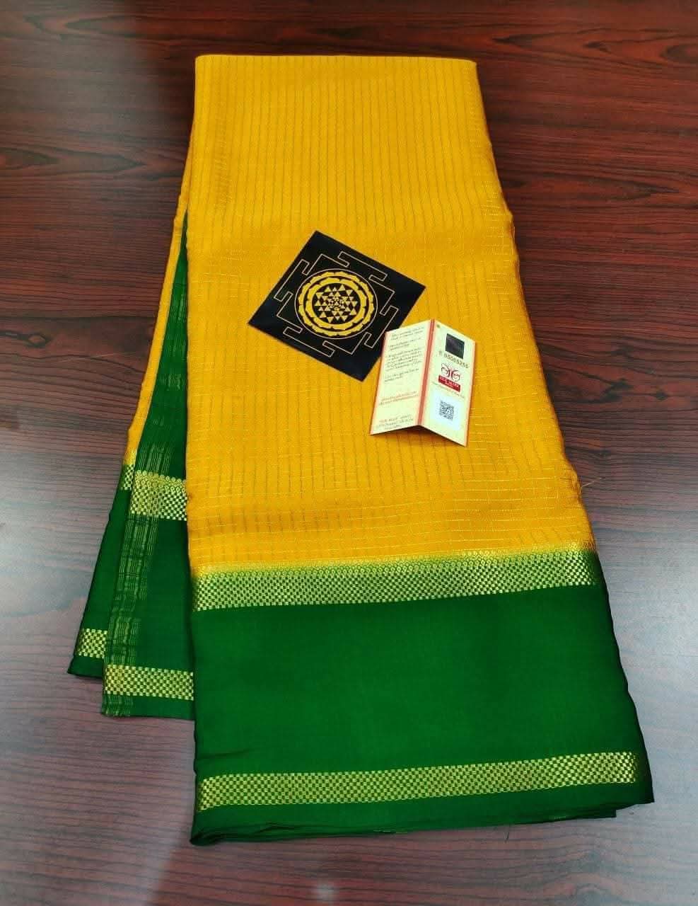 PURE CREPE SILK SAREES SILK MARK CERTIFIED 120 GSM - SK-230-PCSSSMC1G