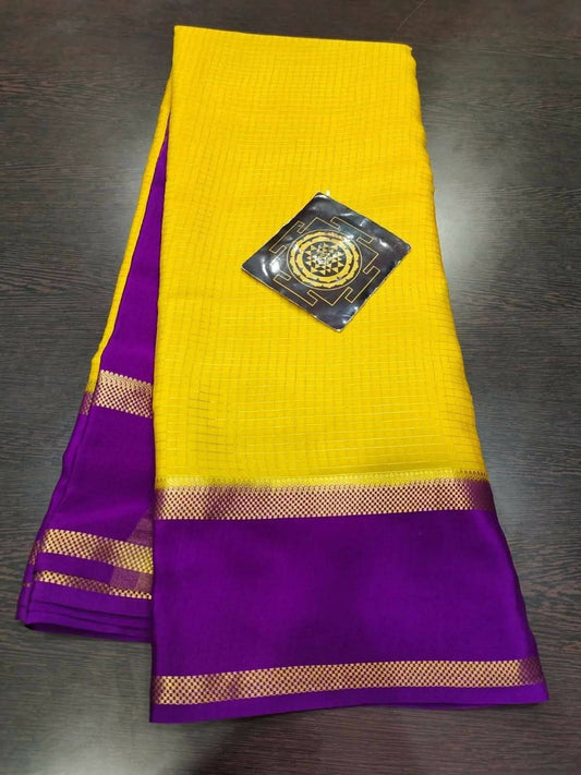 PURE CREPE SILK SAREES SILK MARK CERTIFIED 120 GSM - SK-243-PCSSSMC1G