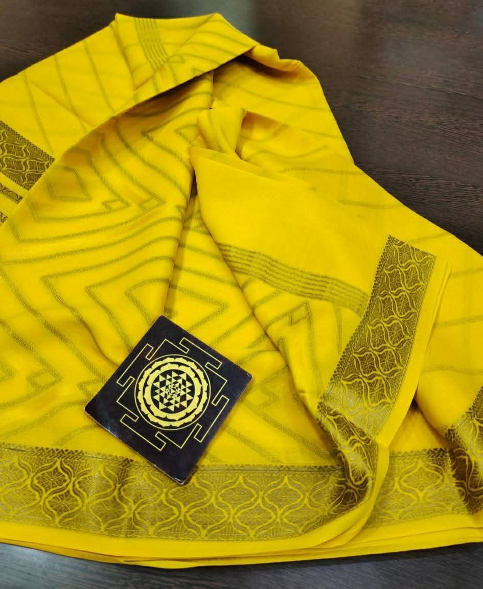 PURE CREPE SILK SAREES SILK MARK CERTIFIED 120 GSM - SK-248-PCSSSMC1G