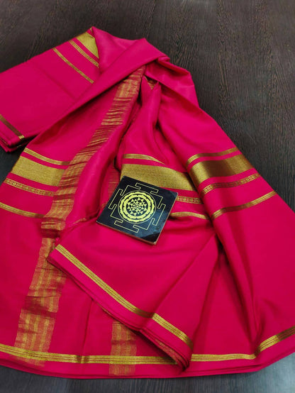 PURE CREPE SILK SAREES SILK MARK CERTIFIED 120 GSM - SK-265-PCSSSMC1G