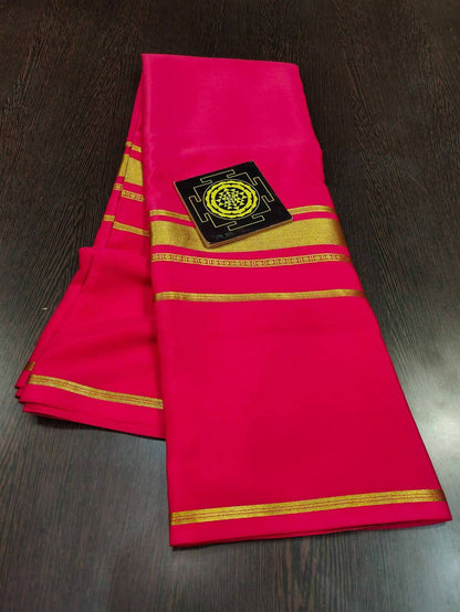 PURE CREPE SILK SAREES SILK MARK CERTIFIED 120 GSM - SK-265-PCSSSMC1G