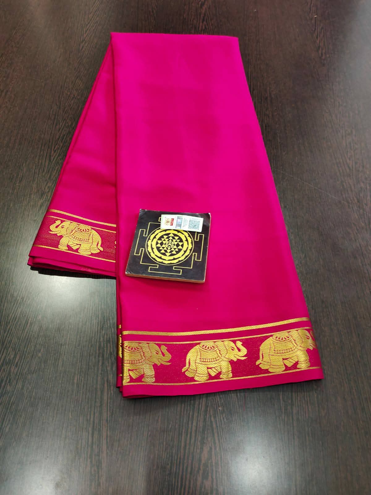 PURE CREPE SILK SAREES SILK MARK CERTIFIED 120 GSM - SK-269-PCSSSMC1G