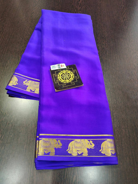 PURE CREPE SILK SAREES SILK MARK CERTIFIED 120 GSM - SK-276-PCSSSMC1G