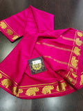 PURE CREPE SILK SAREES SILK MARK CERTIFIED 120 GSM - SK-269-PCSSSMC1G