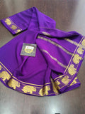 PURE CREPE SILK SAREES SILK MARK CERTIFIED 120 GSM - SK-272-PCSSSMC1G