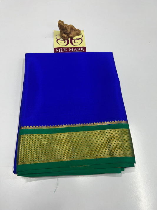 CONTRAST PURE CREPE SILK SAREES WITH SILKMARK PURE MYSORE CREPE SILK SAREES WITH RUNNING BLOUSE PIECE - SK-342-CPCSSWSPMCSSWRBP