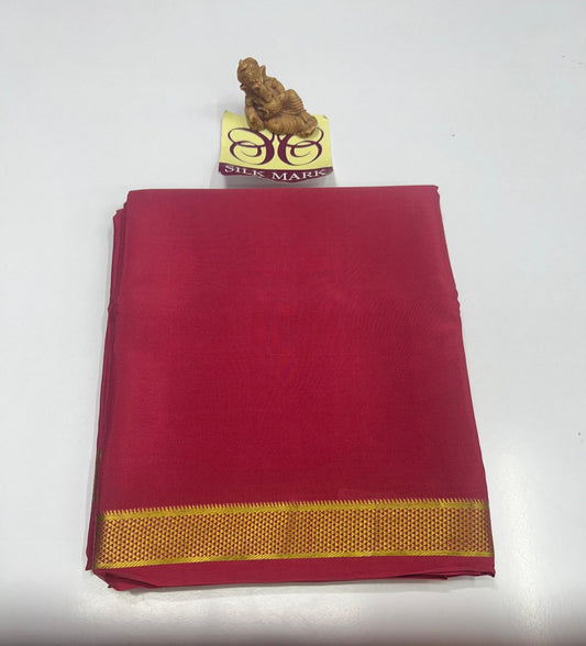 PURE MYSORE CREPE SILK WITH EMBROIDERY SAREE WITH BLOUSE PIECE - SK-300-PMCSWESWBP