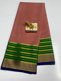 PURE MYSORE CREPE SILK WITH EMBROIDERY SAREE WITH BLOUSE PIECE - SK-290-PMCSWESWBP