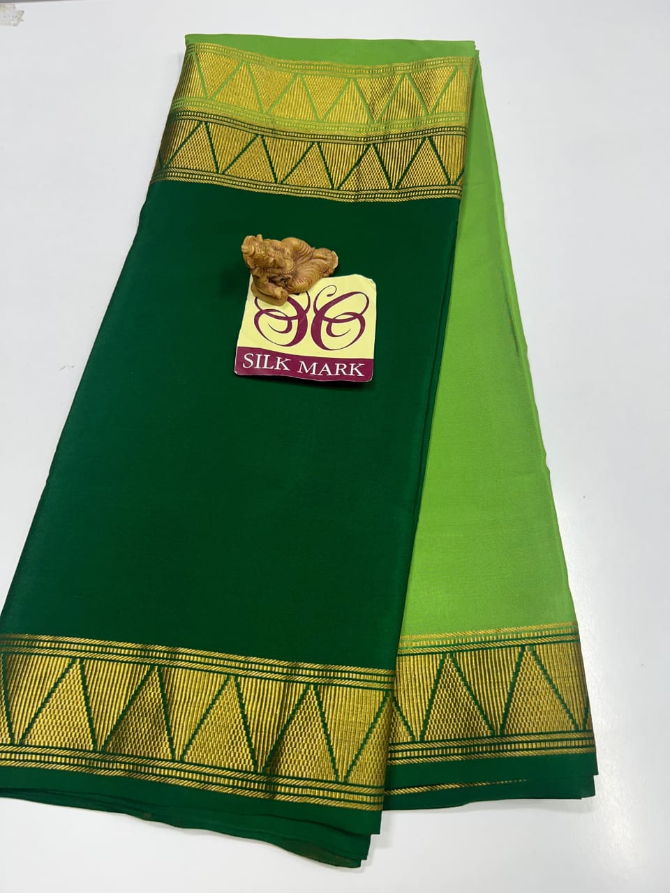2D PURE CREPE SILK SAREES WITH SILKMARK PURE MYSORE CREPE SILK SAREES WITH RUNNING BLOUSE PIECE - SK-386-2PCSSWSPMCSSWRBP