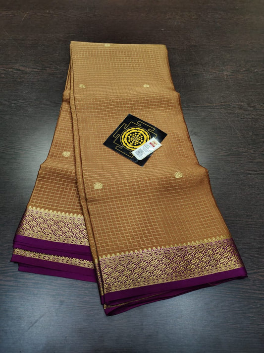 PURE CREPE SILK SAREES SILK MARK CERTIFIED 120 GSM - SK-293-PCSSSMC1G