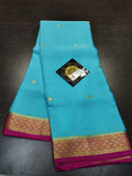 PURE CREPE SILK SAREES SILK MARK CERTIFIED 120 GSM - SK-303-PCSSSMC1G