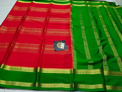 PURE CREPE SILK SAREES SILK MARK CERTIFIED 120 GSM - SK-312-PCSSSMC1G