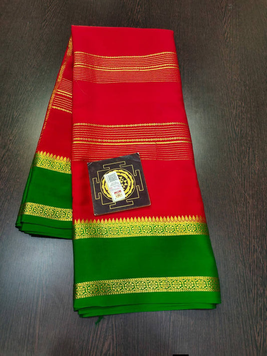 PURE CREPE SILK SAREES SILK MARK CERTIFIED 120 GSM - SK-312-PCSSSMC1G