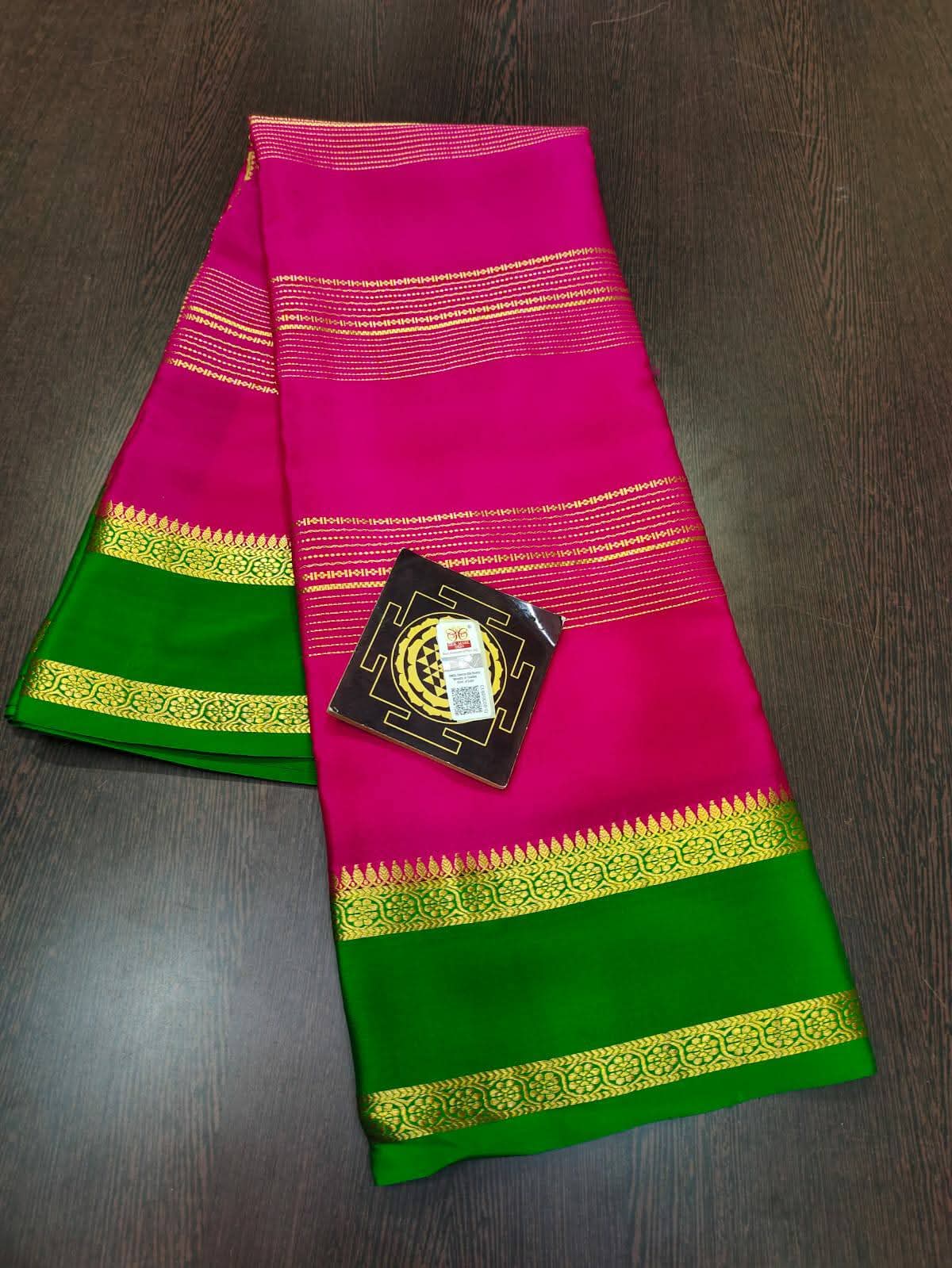 PURE CREPE SILK SAREES SILK MARK CERTIFIED 120 GSM - SK-314-PCSSSMC1G