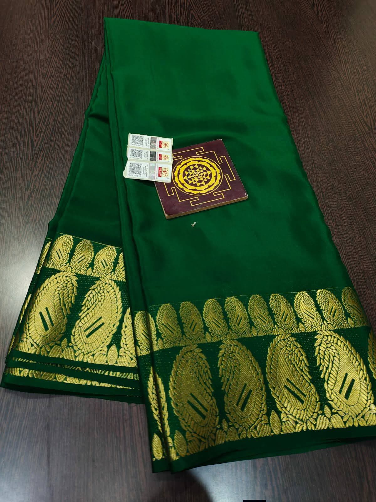 PURE CREPE SILK SAREES SILK MARK CERTIFIED 120 GSM - SK-316-PCSSSMC1G