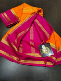PURE CREPE SILK SAREES SILK MARK CERTIFIED 120 GSM - SK-317-PCSSSMC1G