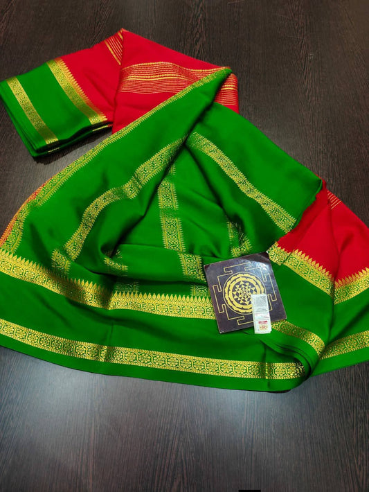 PURE CREPE SILK SAREES SILK MARK CERTIFIED 120 GSM - SK-318-PCSSSMC1G