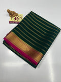 PURE MYSORE CREPE SILK WITH EMBROIDERY SAREE WITH BLOUSE PIECE - SK-404-PMCSWESWBP