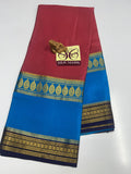 PURE MYSORE CREPE SILK WITH EMBROIDERY SAREE WITH BLOUSE PIECE - SK-466-PMCSWESWBP