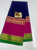PURE MYSORE CREPE SILK WITH EMBROIDERY SAREE WITH BLOUSE PIECE - SK-474-PMCSWESWBP