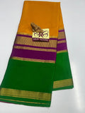 PURE MYSORE CREPE SILK WITH EMBROIDERY SAREE WITH BLOUSE PIECE - SK-484-PMCSWESWBP