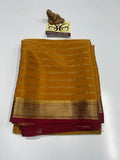 PURE MYSORE CREPE SILK WITH EMBROIDERY SAREE WITH BLOUSE PIECE - SK-501-PMCSWESWBP
