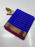 PURE MYSORE CREPE SILK WITH EMBROIDERY SAREE WITH BLOUSE PIECE - SK-507-PMCSWESWBP