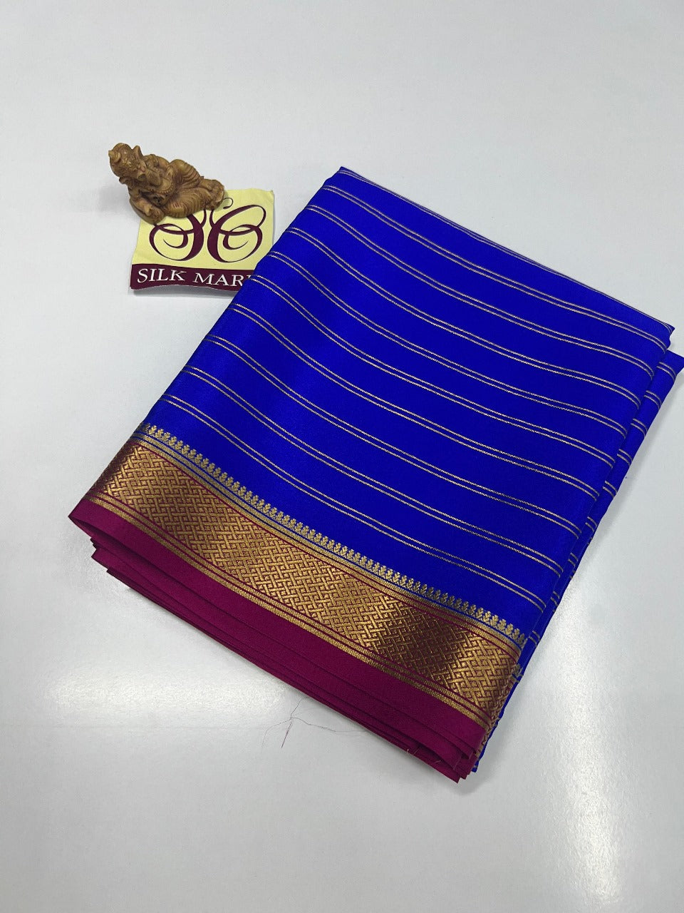 PURE MYSORE CREPE SILK WITH EMBROIDERY SAREE WITH BLOUSE PIECE - SK-507-PMCSWESWBP