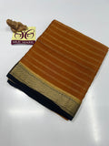PURE MYSORE CREPE SILK WITH EMBROIDERY SAREE WITH BLOUSE PIECE - SK-506-PMCSWESWBP
