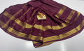 PURE MYSORE CREPE SILK SAREES WITH BLOUSE PIECE SILK MARK CERTIFIED 75 GSM THICKNESS - SK-485-PMCSSWBPSMC7GT