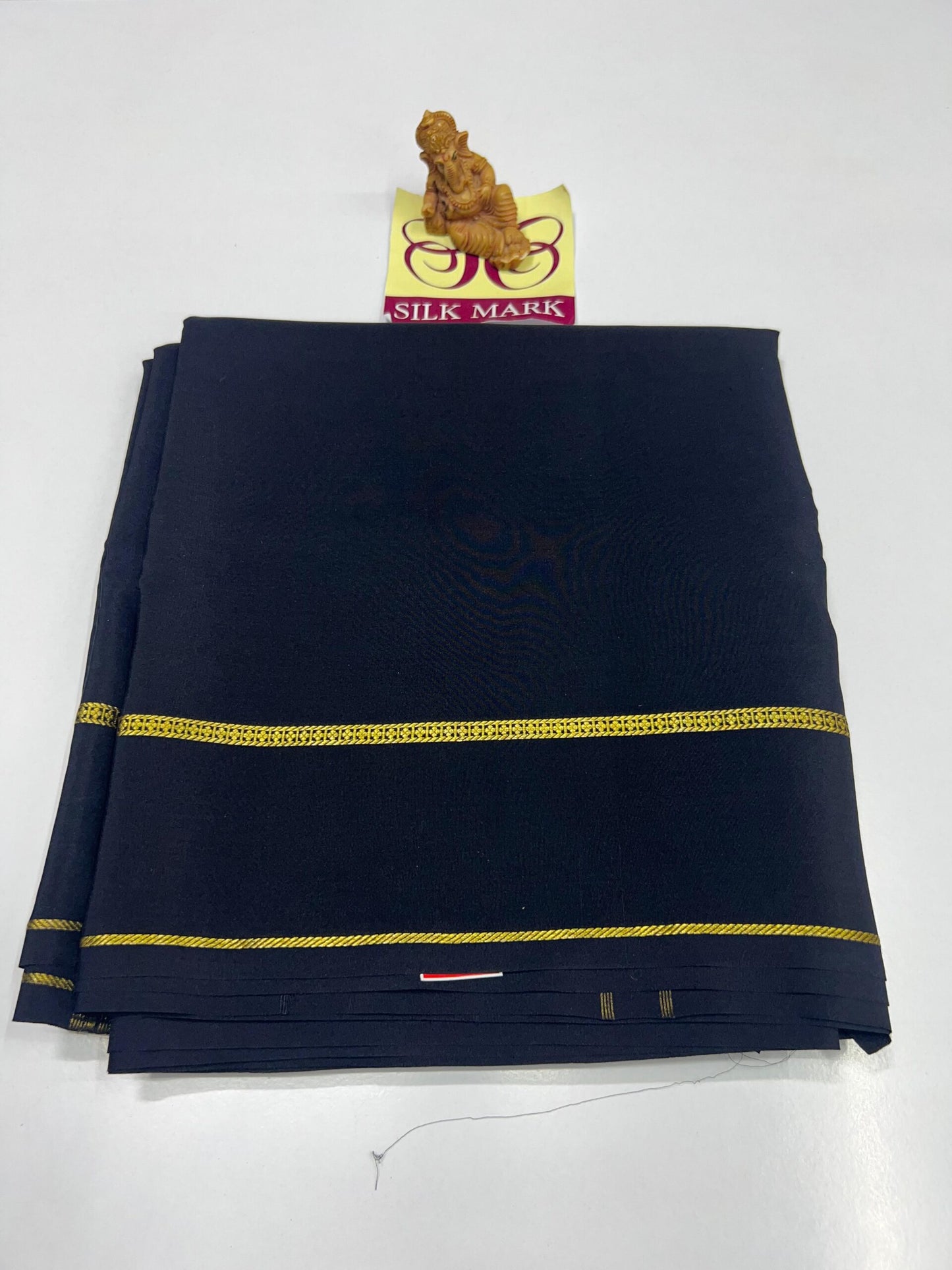 PURE ZARI MYSORE CREPE SILK SAREES WITH BLOUSE PIECE - SK-525-PZMCSSWBP