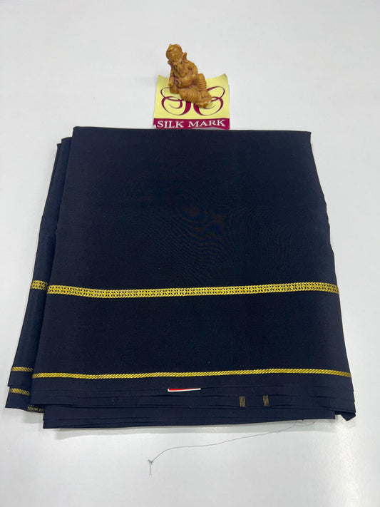 PURE ZARI MYSORE CREPE SILK SAREES WITH BLOUSE PIECE - SK-525-PZMCSSWBP