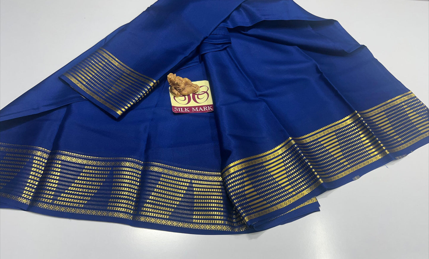 PURE MYSORE CREPE SILK SAREES WITH BLOUSE PIECE SILK MARK CERTIFIED 75 GSM THICKNESS - SK-543-PMCSSWBPSMC7GT