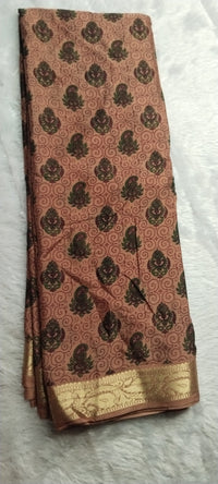 semi crepe silk saree printed 1