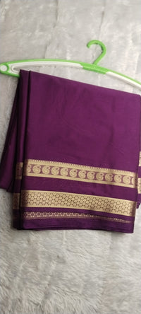 semi crepe silk saree bentex violet