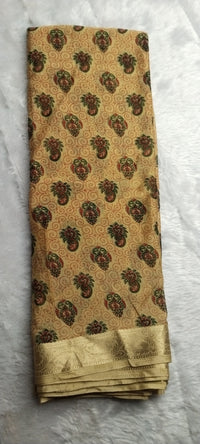 semi crepe silk saree printed 2