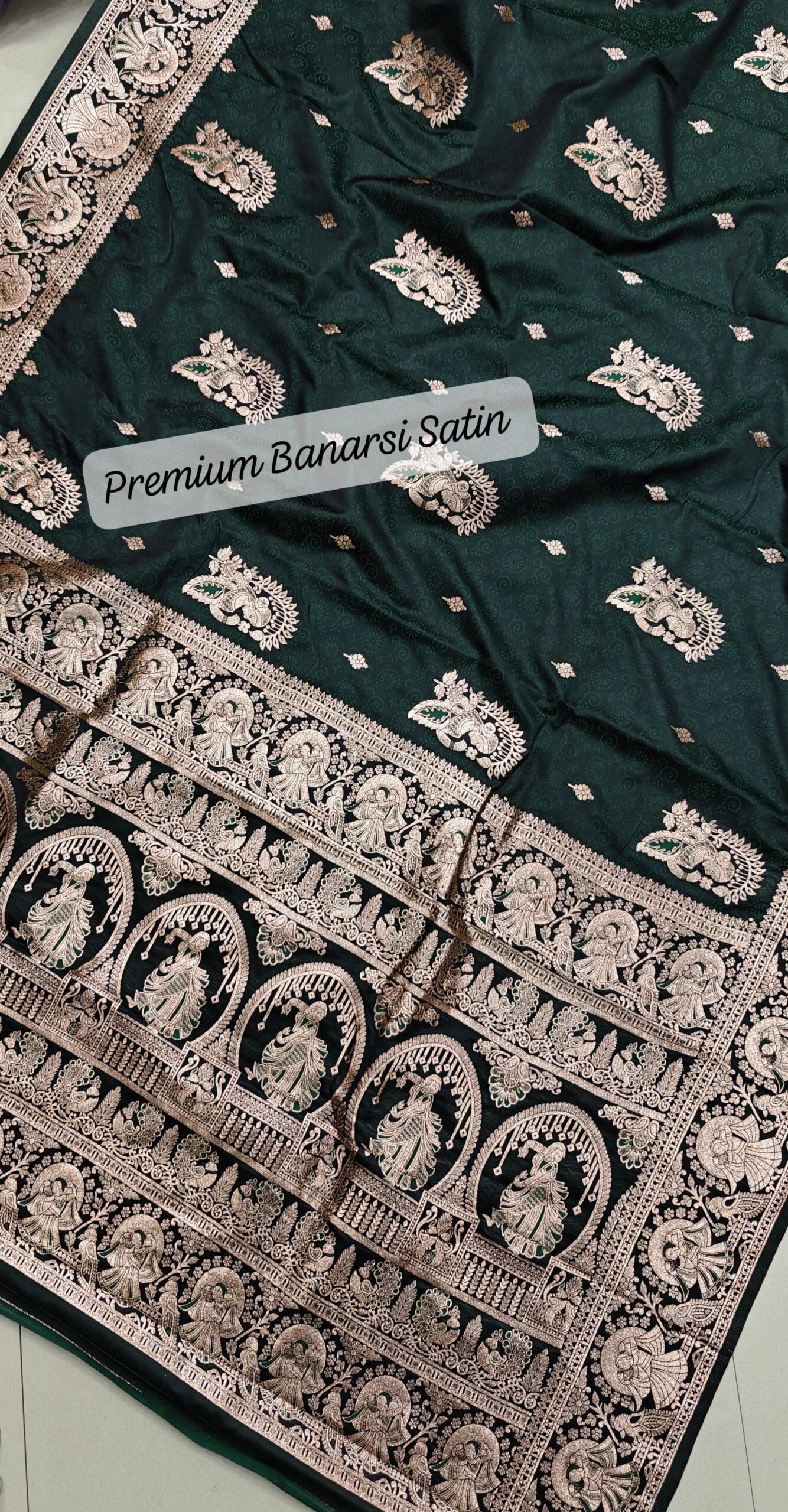 PURE BANARASI SATIN SILK SAREE - SK-19-PBSSS