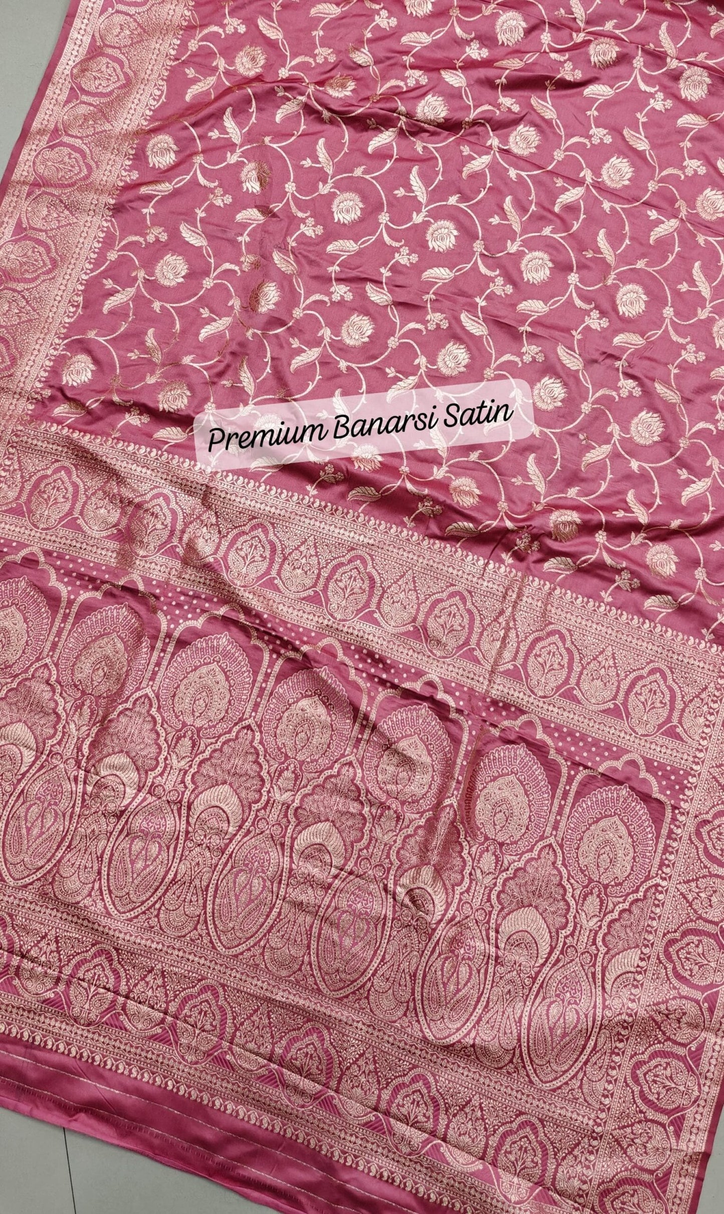 PURE BANARASI SATIN SILK SAREE - SK-20-PBSSS