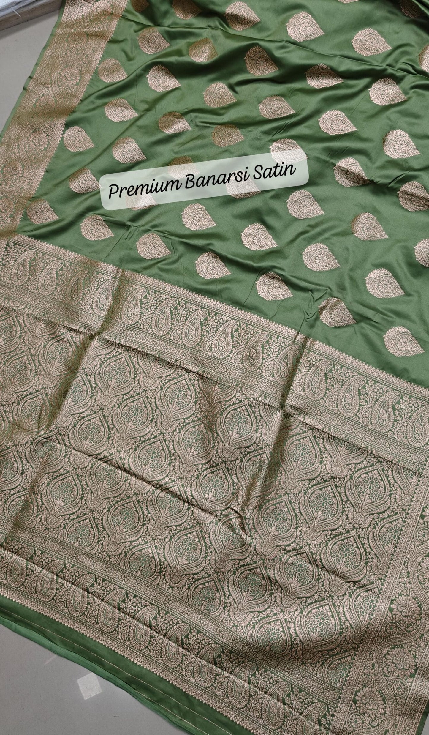 PURE BANARASI SATIN SILK SAREE - SK-25-PBSSS